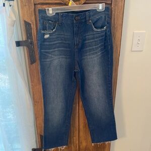 Blue Revival Cropped Jeans Size 28